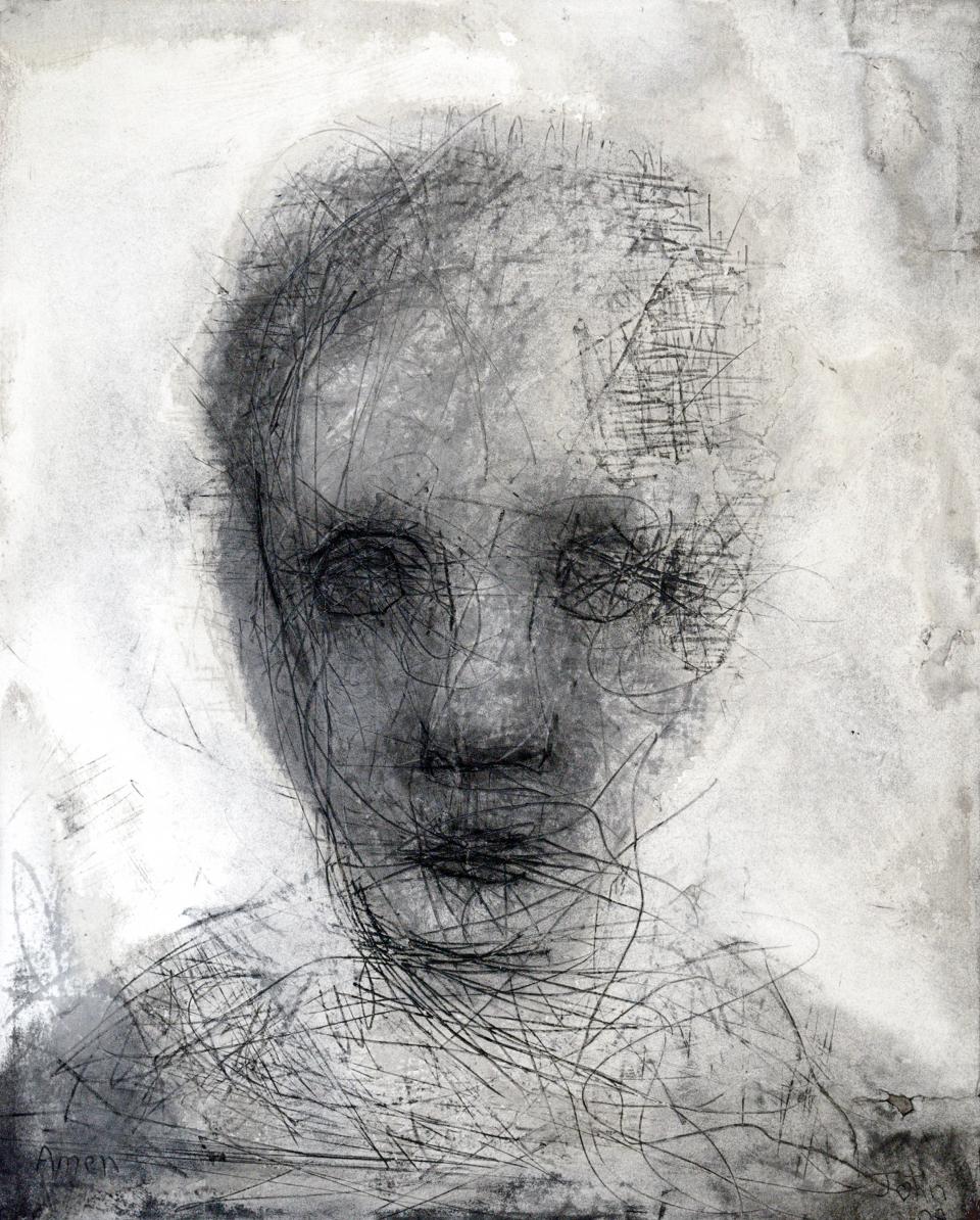 Child  2009  charcoal on paper  52 x 39 cm