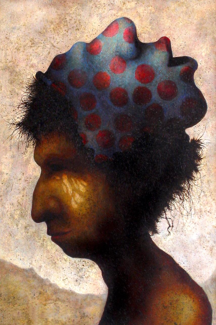 The futility of ones own thinking  1998  oil on linen 57 x 42 cm  SOLD