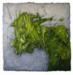 Sap Green Head   2012  oil and acrylic on board   58 x 58 cm    SOLD