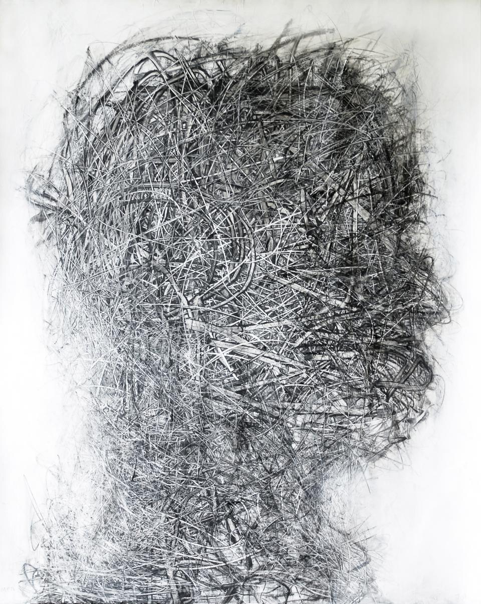 Head Drawing  2011  charcoal on paper  140  x 124 cm  SOLD