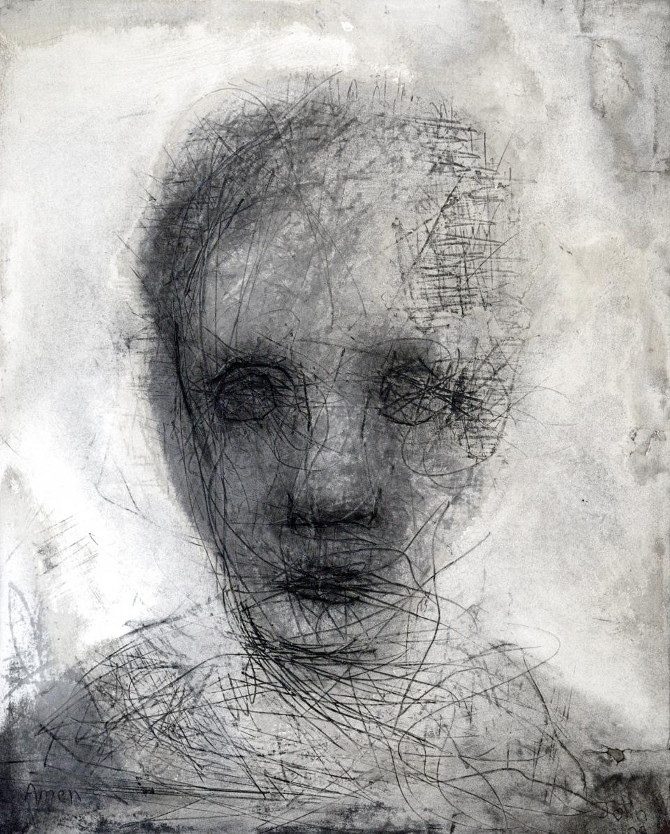 Child  2009  charcoal on paper  52 x 39 cm    SOLD 