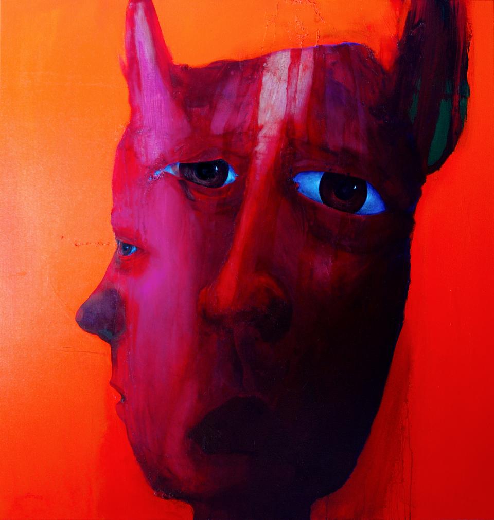 The Insomniac (Psalm 13:2)  oil on linen  143 x 137cm   SOLD 