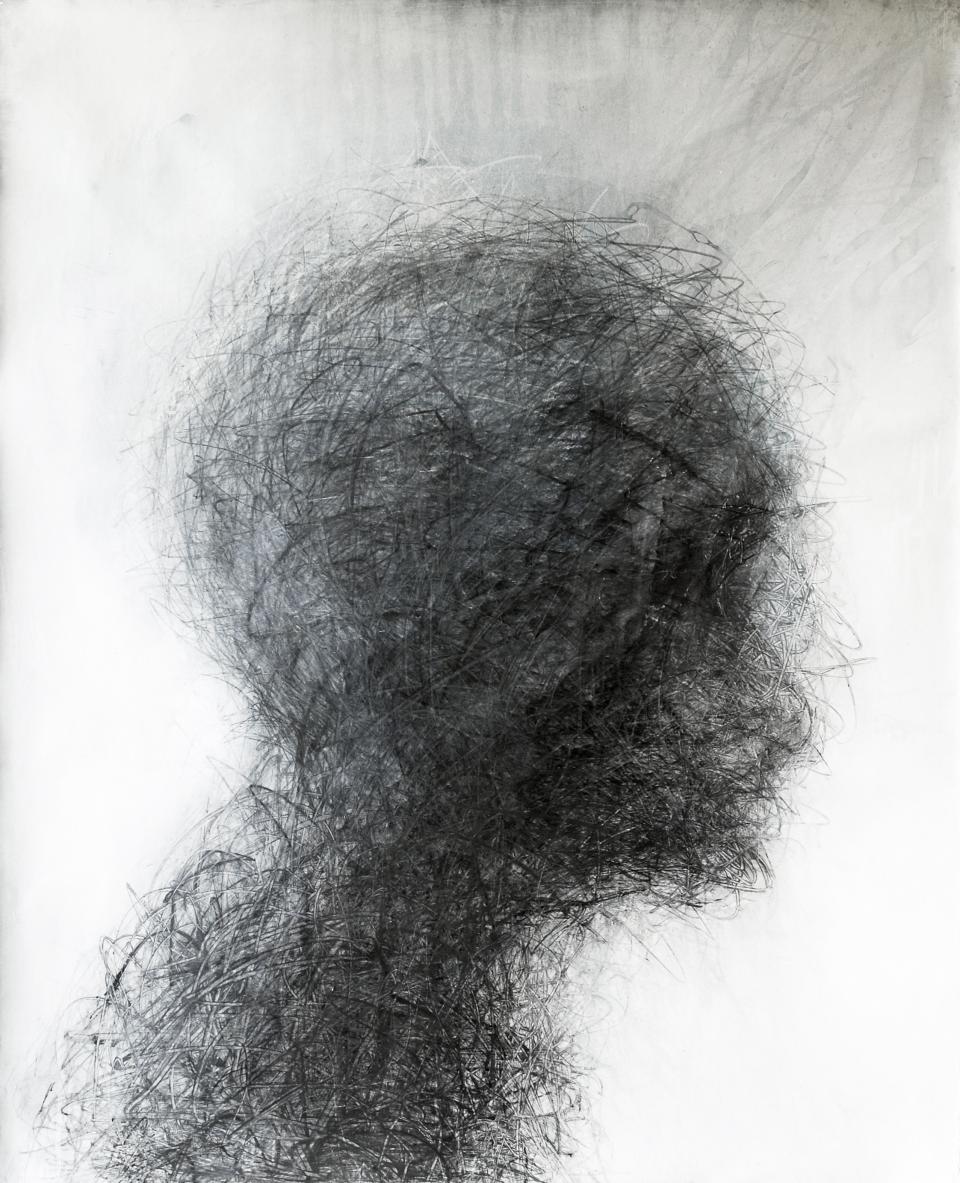 Head  2011   Charcoal and acrylic on Paper   141  x 114 cm  $3,500 